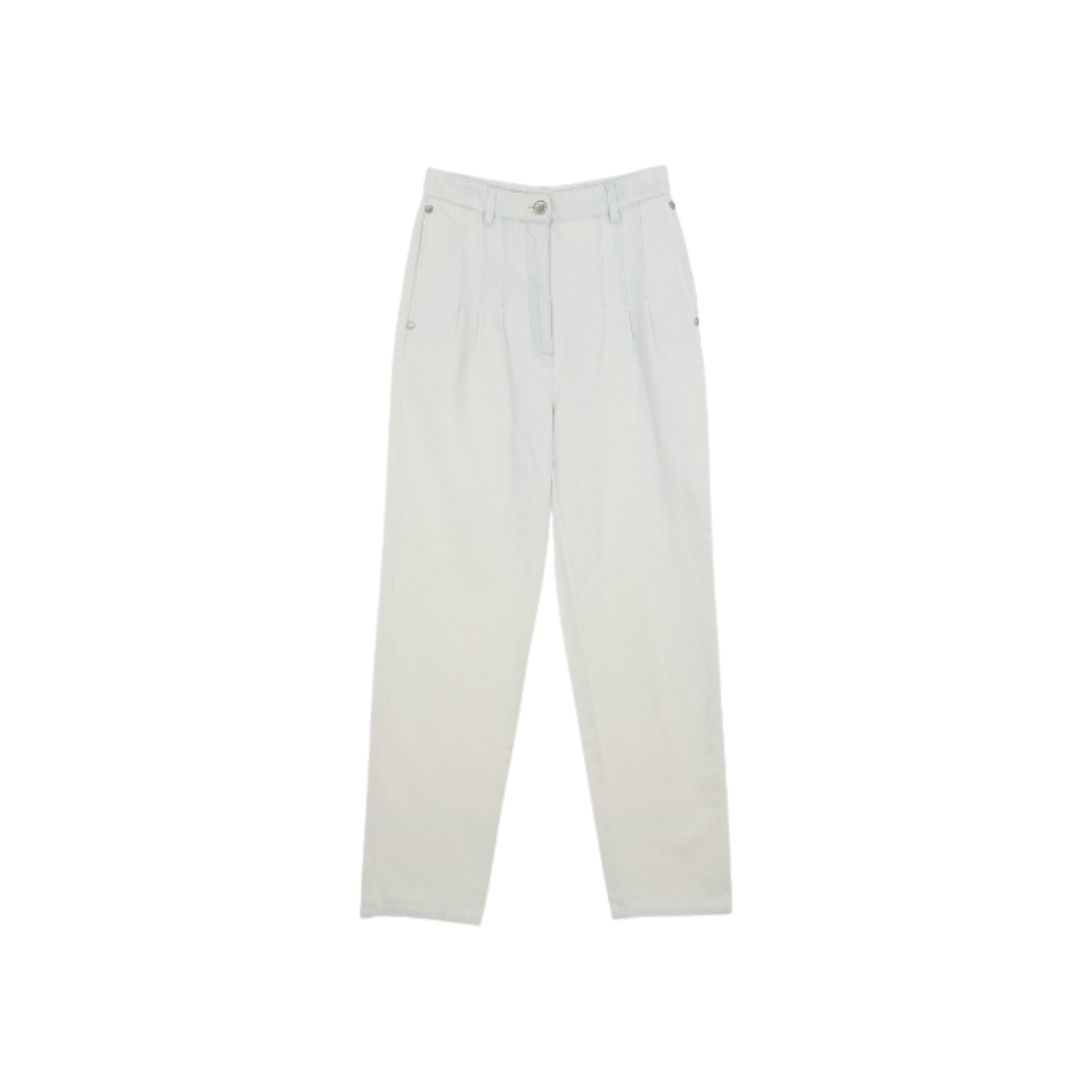 ITQHWAT54M4Q Chanel 20S Wide Denim Pants 38 Ice Blue