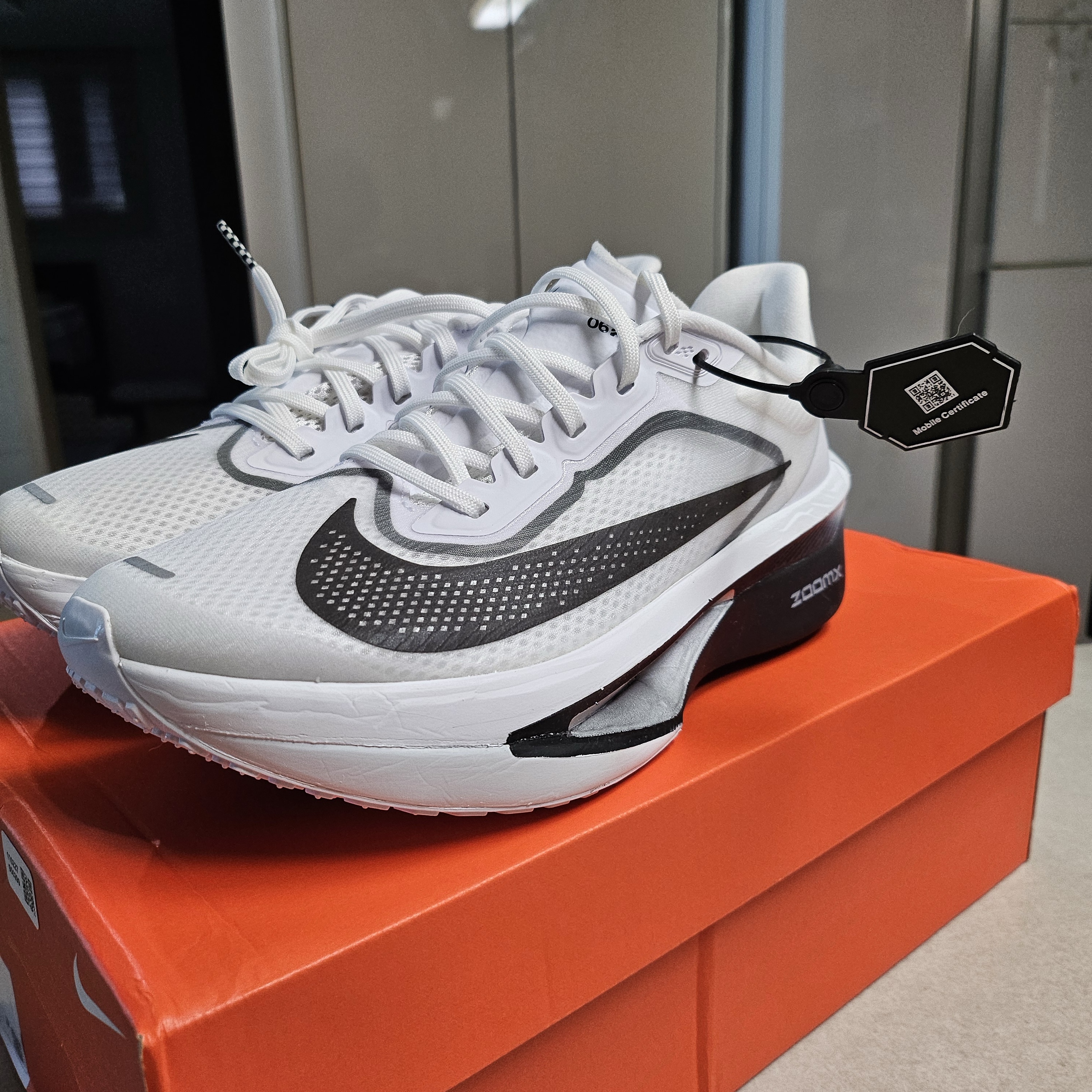 Nike Zoom Fly 6 White Smoke Grey 착용 스타일 - 1