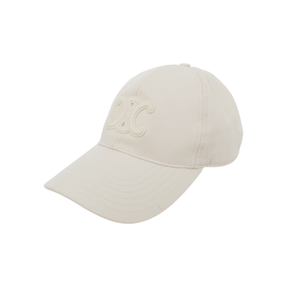 IT7CIN737738 Celine Triomphe Baseball Cap S Ivory