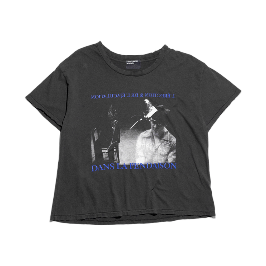 앙팡 리쉬 데프리메 단 라 팡메종 티셔츠 앤티크 블랙(Enfants Riches Deprimes Dans La Pendaison T-Shirt Antique Black) - 1