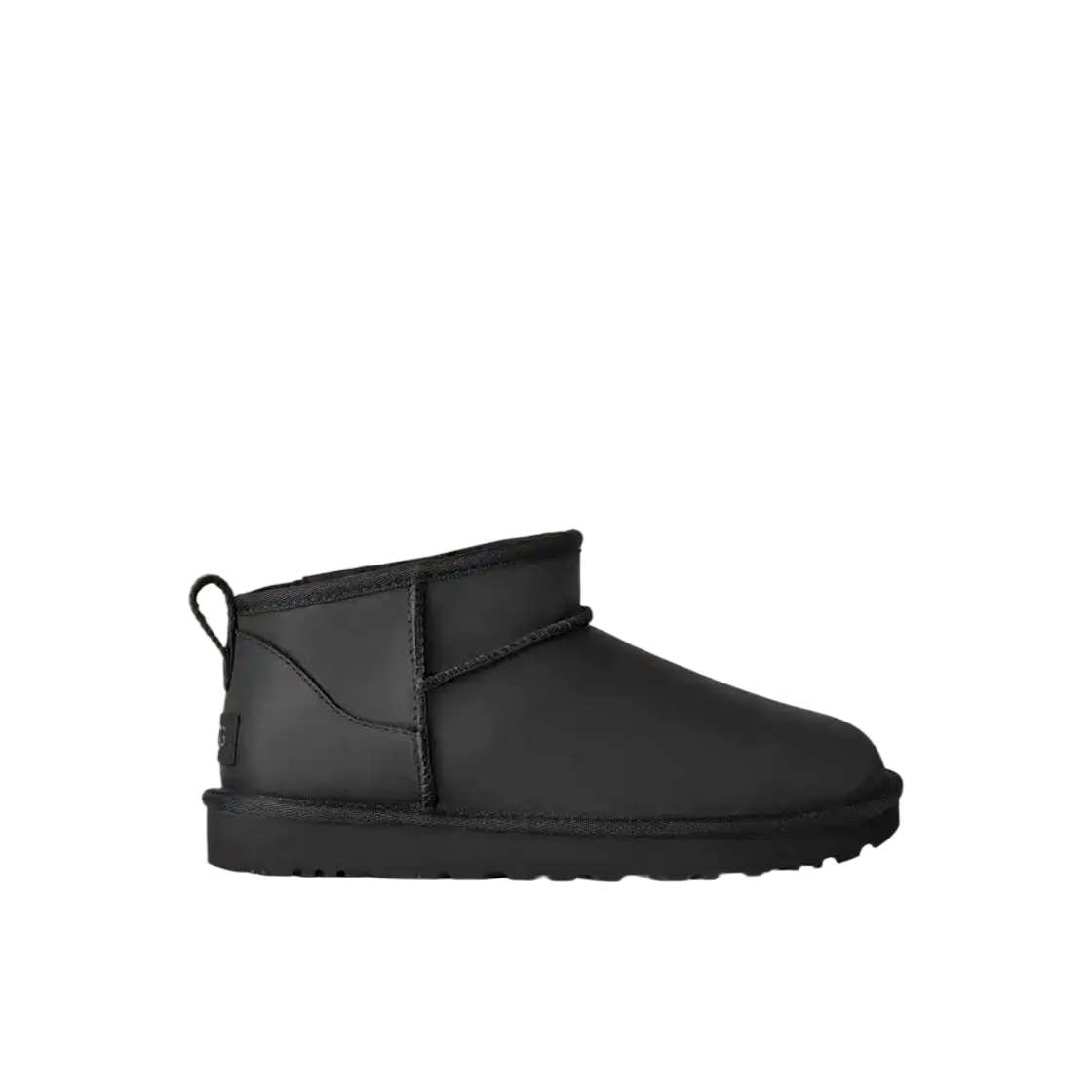 1174210-BLK (W) UGG Classic Ultra Mini Leather Black