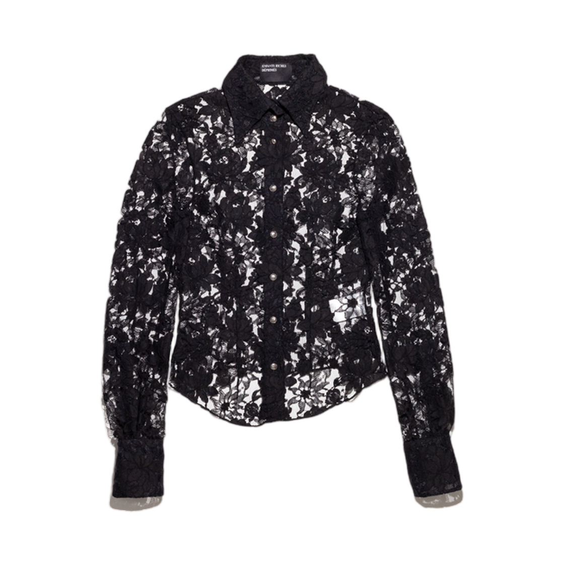 (W) 앙팡 리쉬 데프리메 도라 셔츠 블랙((W) Enfants Riches Deprimes Dora Shirt Black) - 1