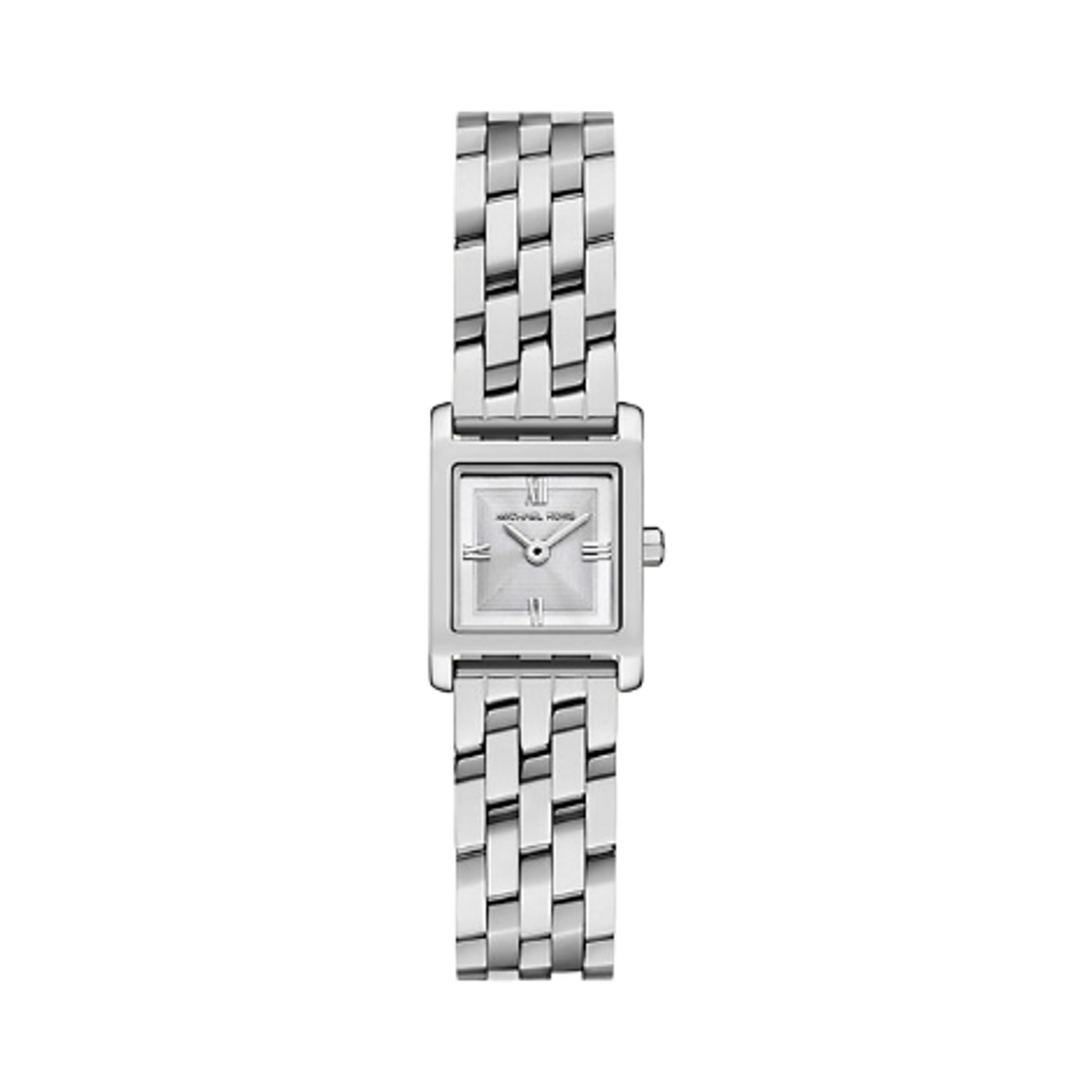 (W) 마이클 코어스 마이크로 조지 쿼츠 투핸드 19mm 워치 스테인리스 스틸 실버((W) Michael Kors Micro Georgie Quartz Two-Hand 19mm Watch Stainless Steel Silver)