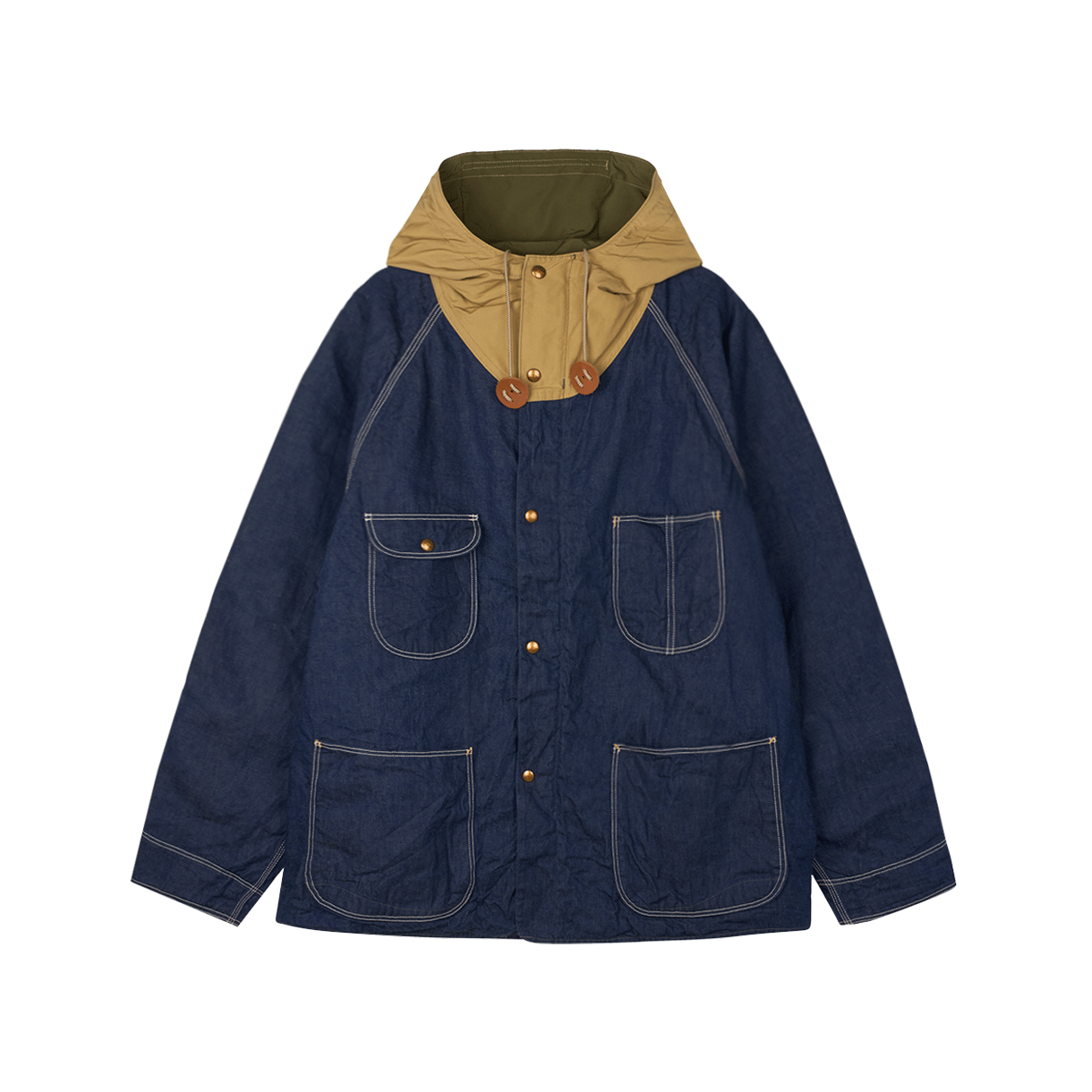 오어슬로우 60/40 클로스 후디드 커버올 유니섹스 원 워시 81 - 25FW(Orslow 60/40 Cloth Hooded Coverall Unisex One Wash 81 - 25FW)