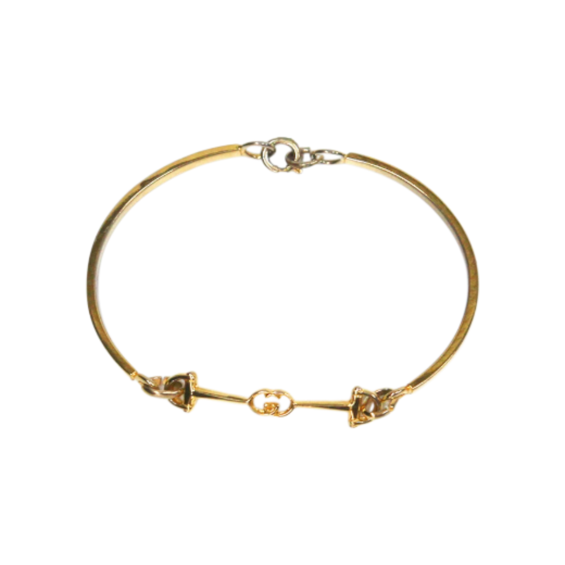 ITNMN543F5HA Gucci Interlocking G Gold Bangle Bracelet