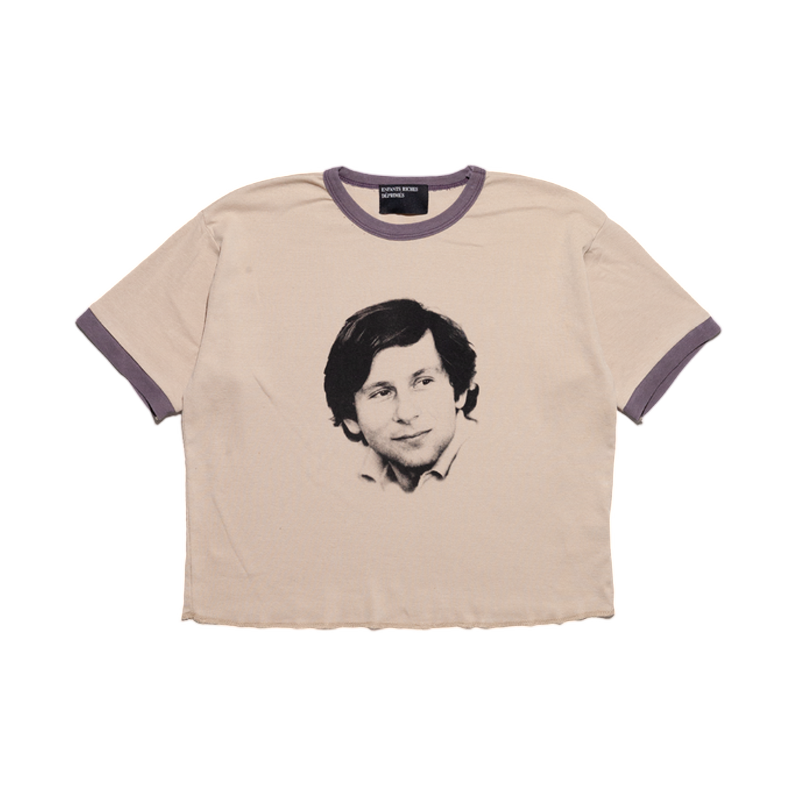 (W) 앙팡 리쉬 데프리메 로만 티셔츠 베이지브라운((W) Enfants Riches Deprimes Roman T-Shirt BeigeBrown) - 1