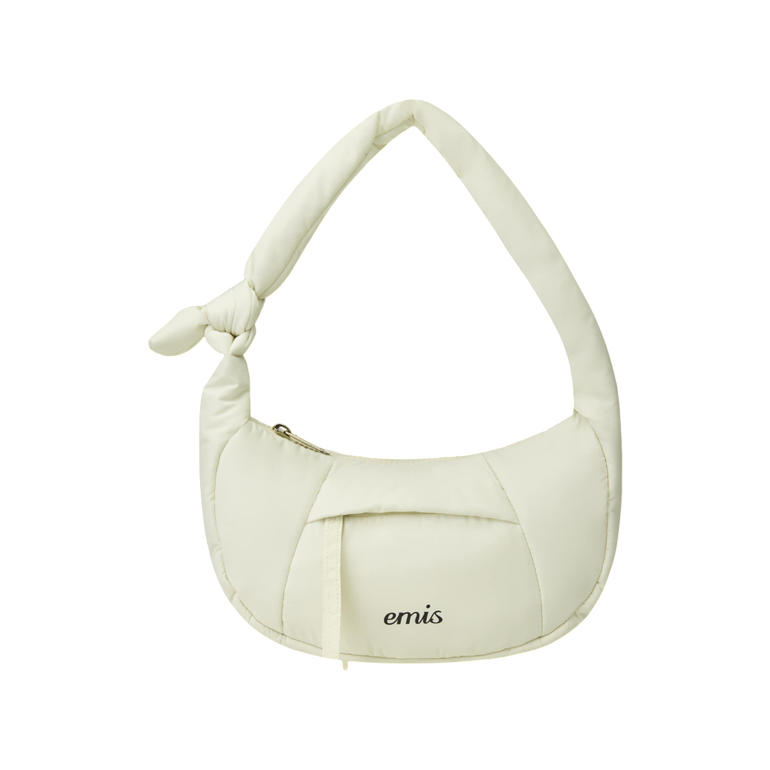 이미스 패디드 집 포켓 호보백 아이보리(Emis Padded Zip Pocket Hobo Bag Ivory)