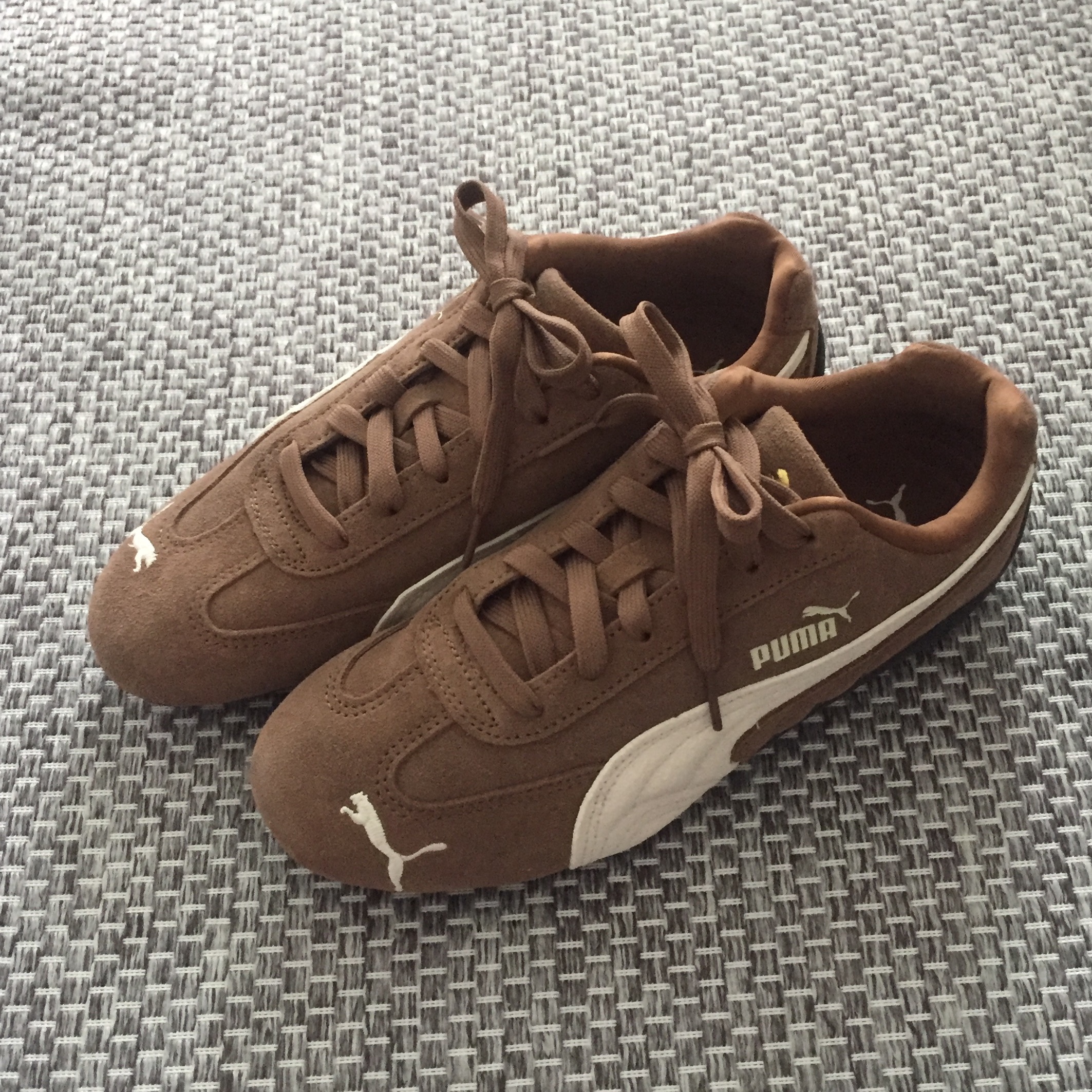 Puma Speedcat OG Haute Coffee Frosted Ivory 착용 스타일