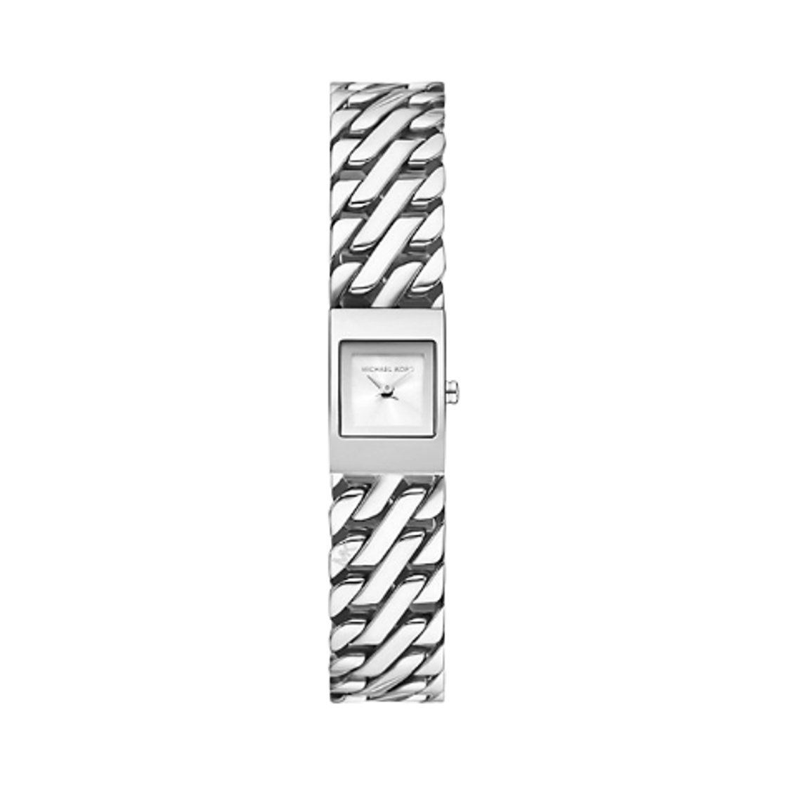 MK4909 (W) Michael Kors Mini Darrington Quartz Two-Hand 14.5mm Chain Link Watch Stainless Steel Silver