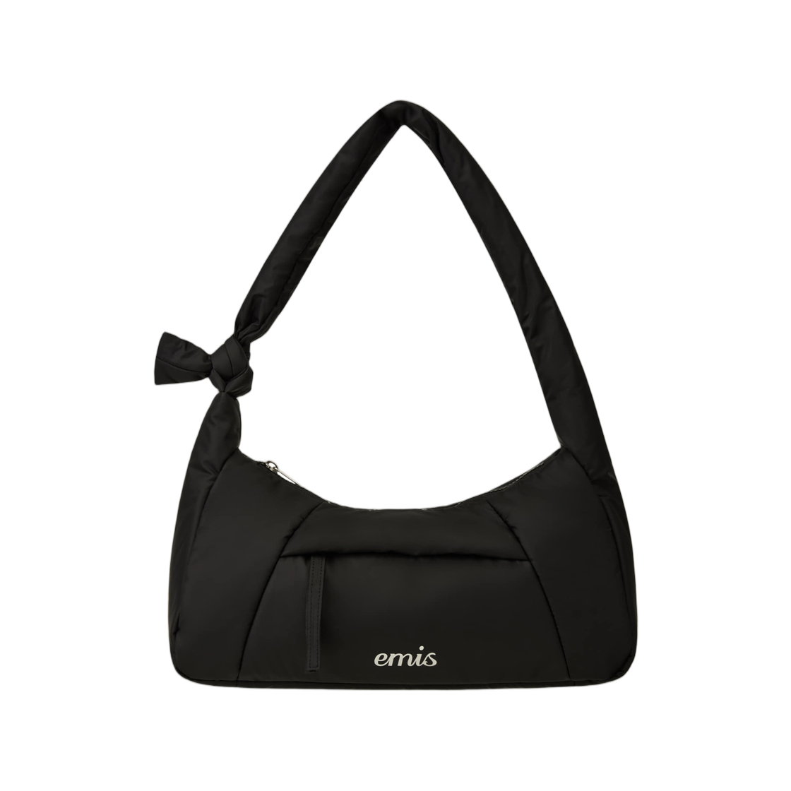 이미스 패디드 집 포켓 숄더백 블랙(Emis Padded Zip Pocket Shoulder Bag Black) - 1