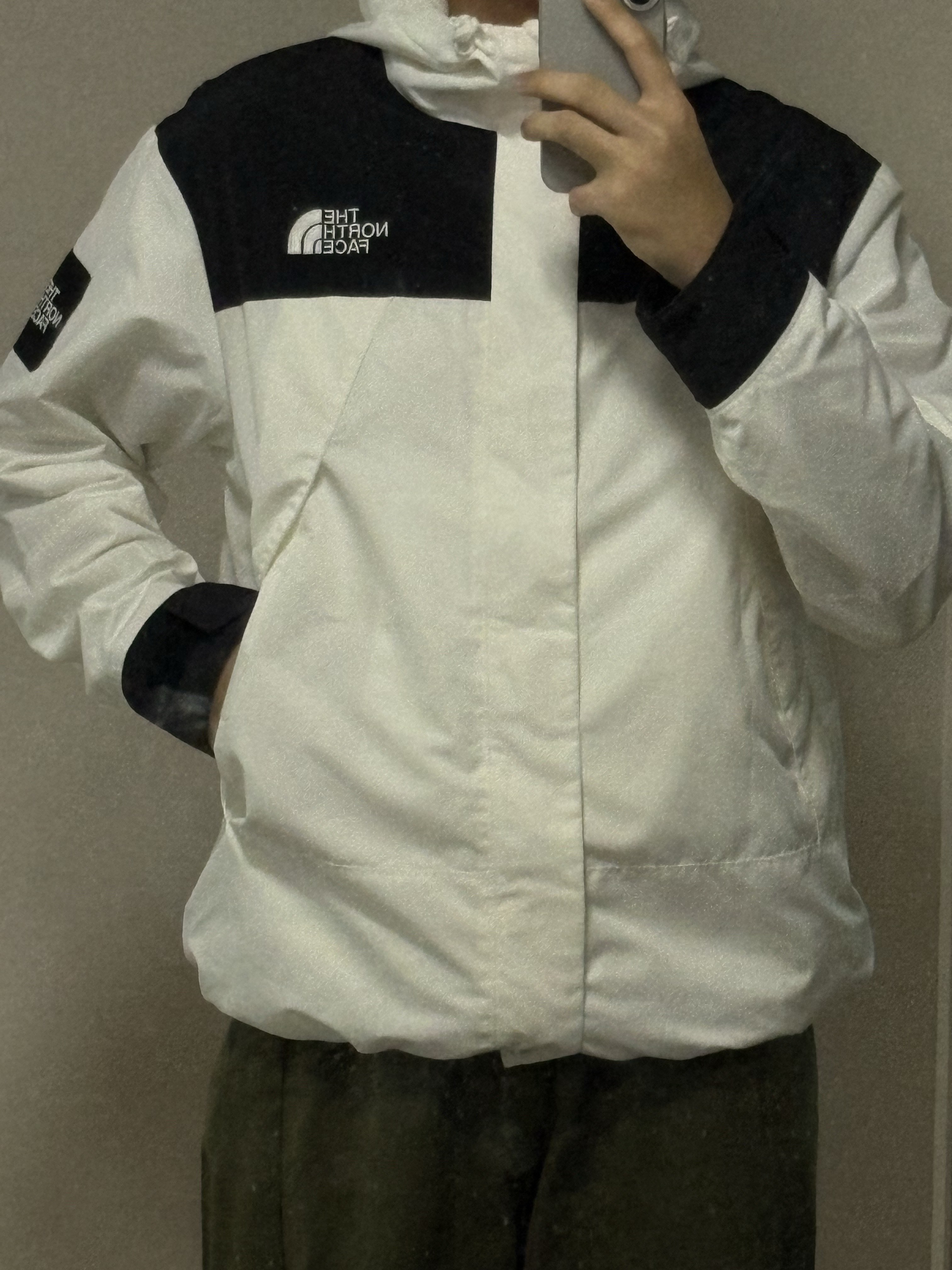 The North Face White Label Martis Jacket White 착용 스타일