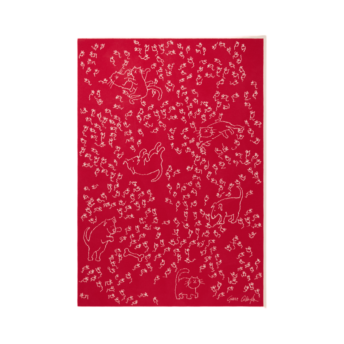 M96630 Louis Vuitton LV Monogram Classic Blanket Red