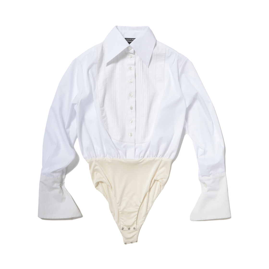 (W) 앙팡 리쉬 데프리메 턱시도 빕 바디수트 아이보리((W) Enfants Riches Deprimes Tuxedo Bib Bodysuit Ivory) - 1