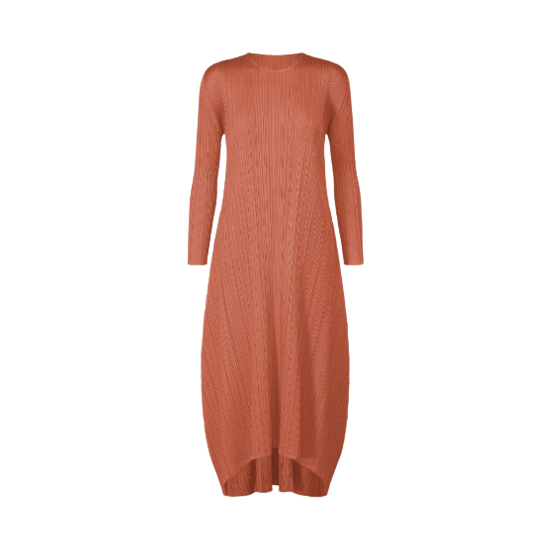 (W) 플리츠 플리즈 이세이 미야케 MC 옥토버 드레스 코랄 핑크((W) Pleats Please Issey Miyake MC October Dress Coral Pink) - 1