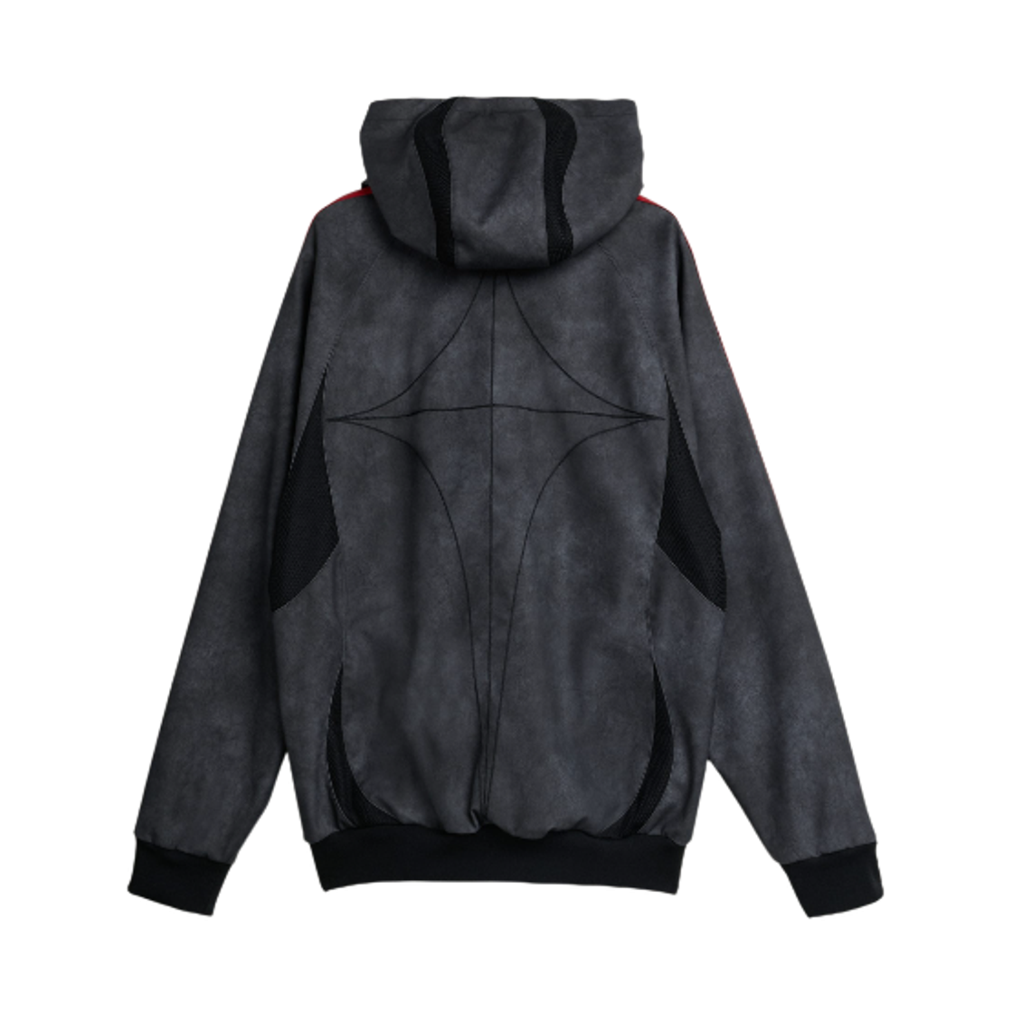 아디다스 x 떠그 클럽 팀가이스트 레더 자켓 블랙 앤티크 실버 - KR 사이즈(Adidas x Thug Club Teamgeist Faux Leather Jacket Black Antique Silver - KR Sizing) - 2