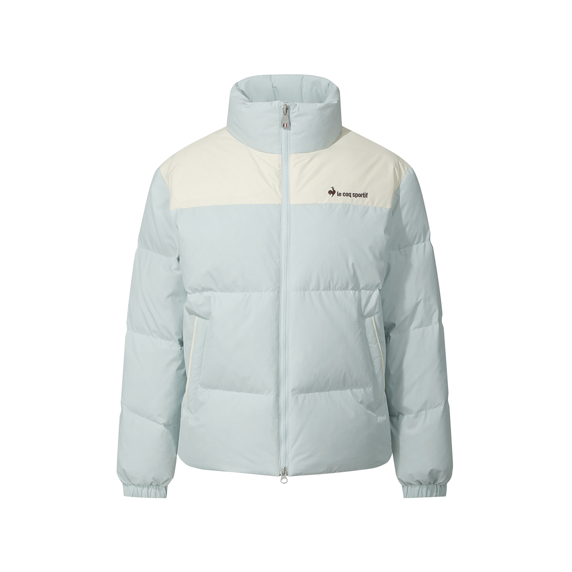 르꼬끄 스포르티브 온라인전용 유니 컬러블럭 루즈 다운 자켓 - 블루 QQ423JDJO1