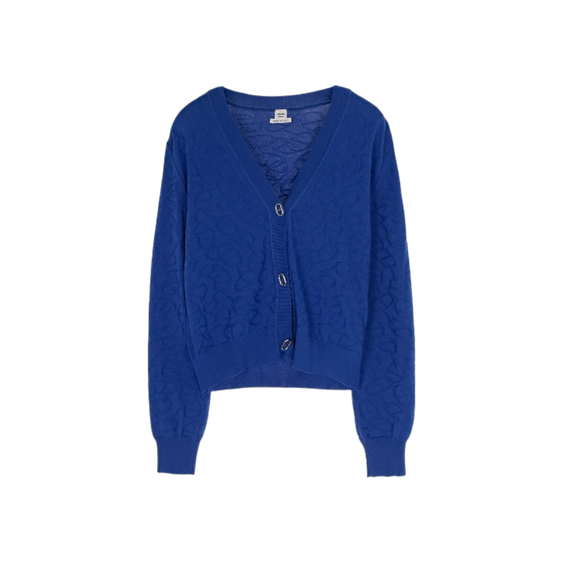 IT69GQODFNAE Hermes 23FW Nausa Chandal Cardigan 36 Blue Nautique