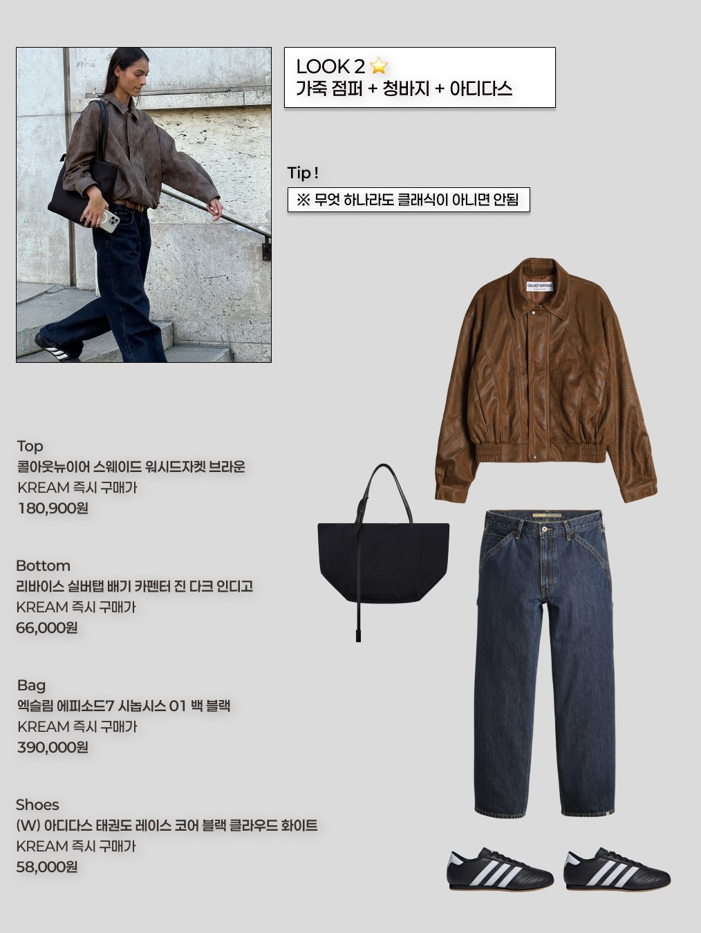 Levi's Silvertab Baggy Carpenter Jeans Dark Indigo, (W) Adidas Taekwondo Lace Core Black Cloud White 착용 스타일 - 5
