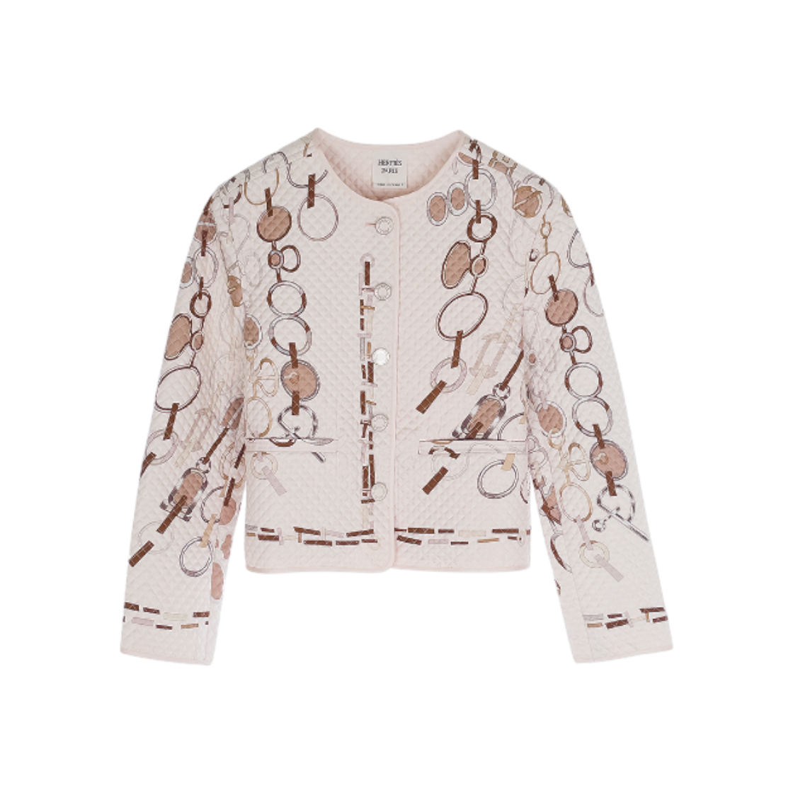 에르메스 23FW 도레 부클레 퀼티드 자켓 36 로즈이메일(4HA0855)(Hermes 23FW Dore Boucle Quilted Jacket 36 Rose Email)