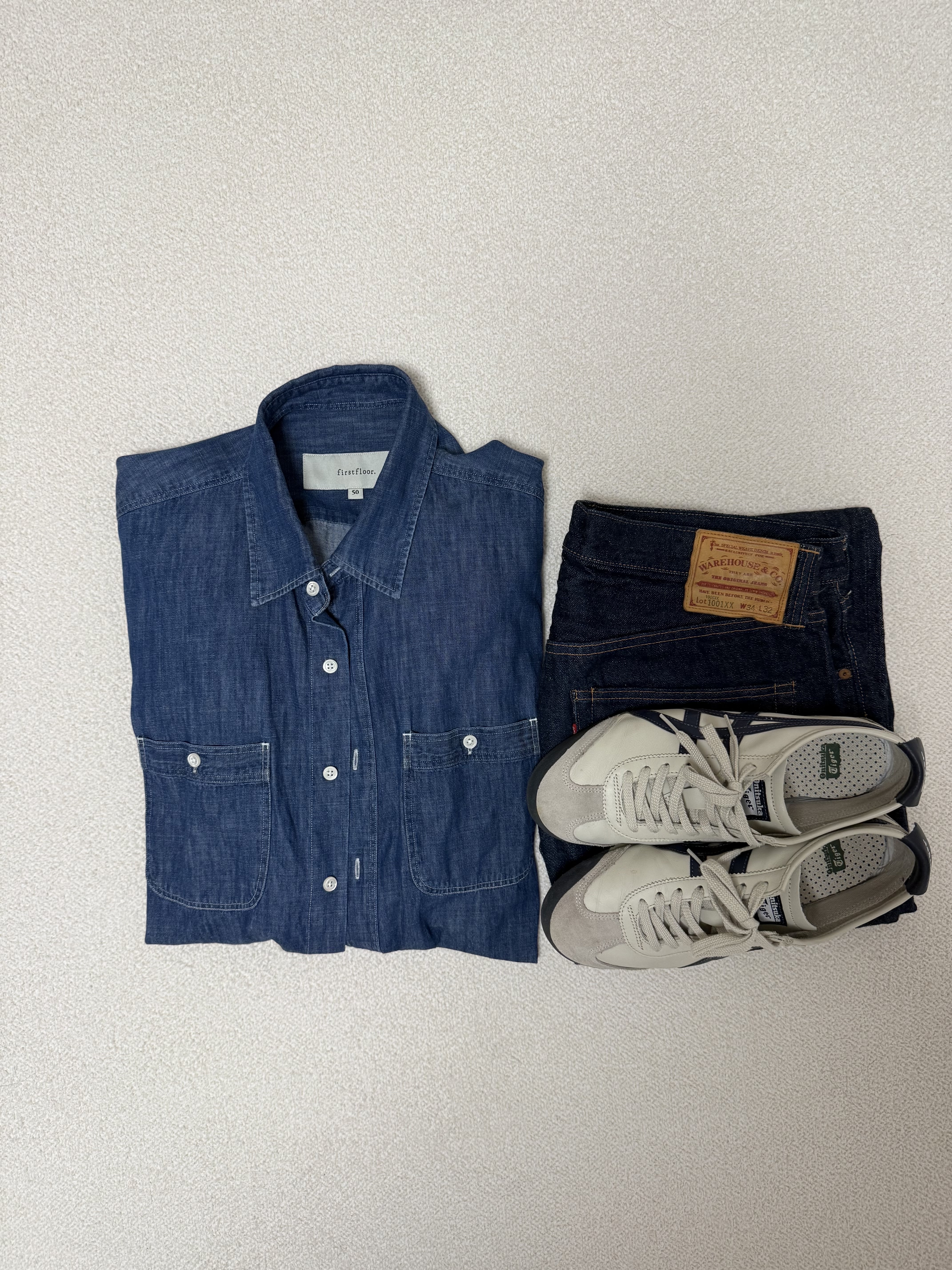 Onitsuka Tiger Mexico 66 Birch 착용 스타일 - 1