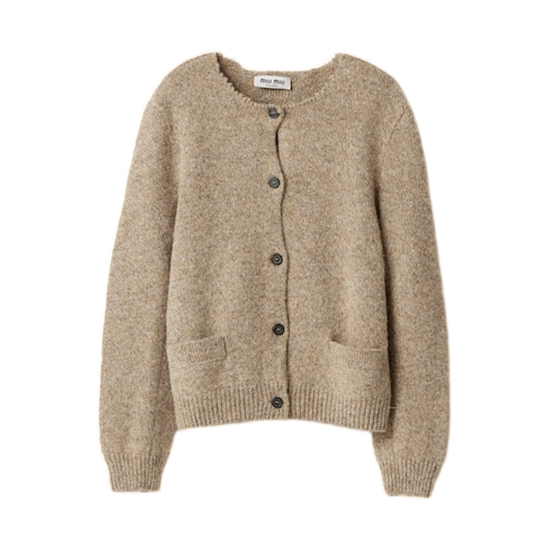 MMJ148-18H1-F0065 (W) Miu Miu Wool Cardigan Cord