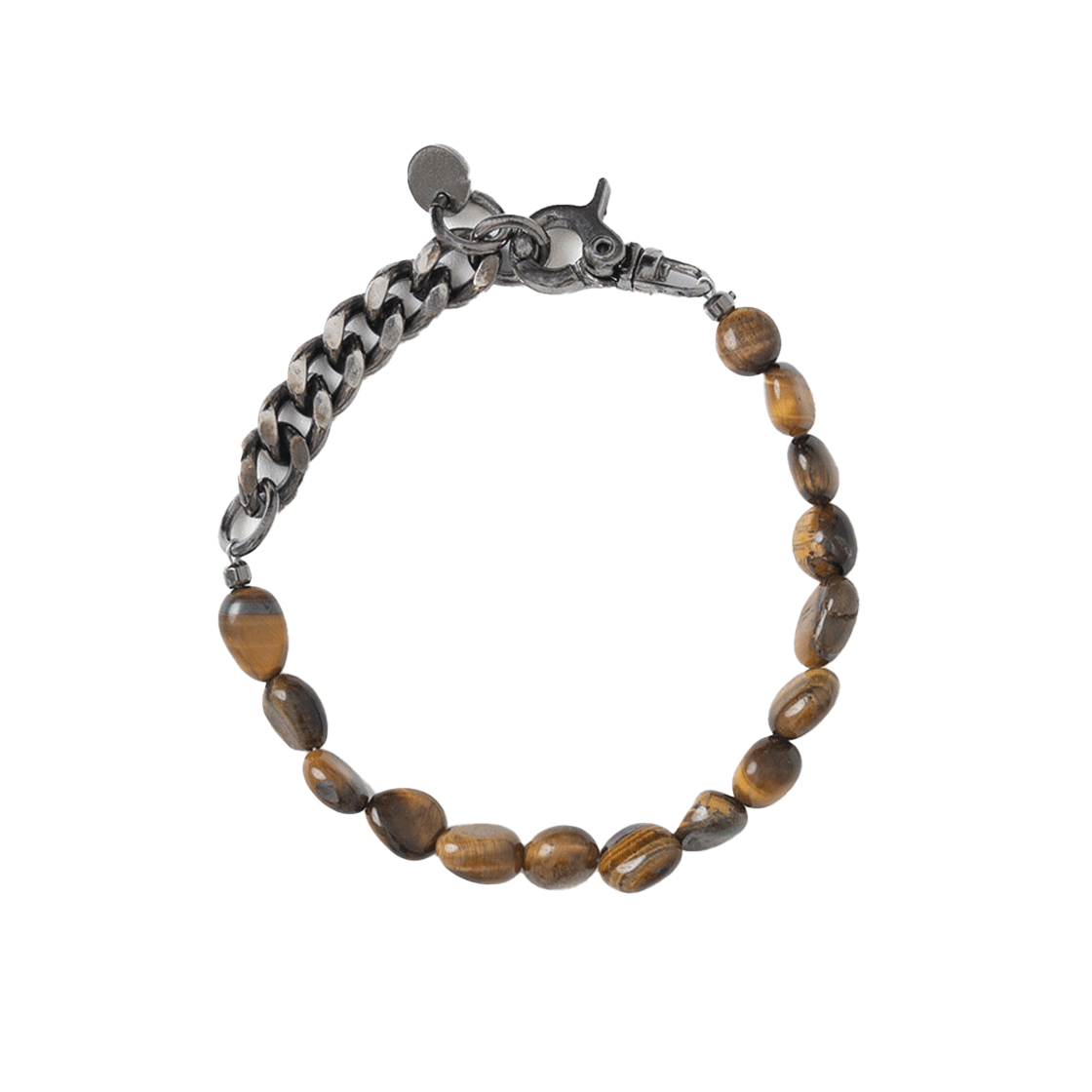 ML619BRW Millo Archive Ben Stone Bracelet Brown