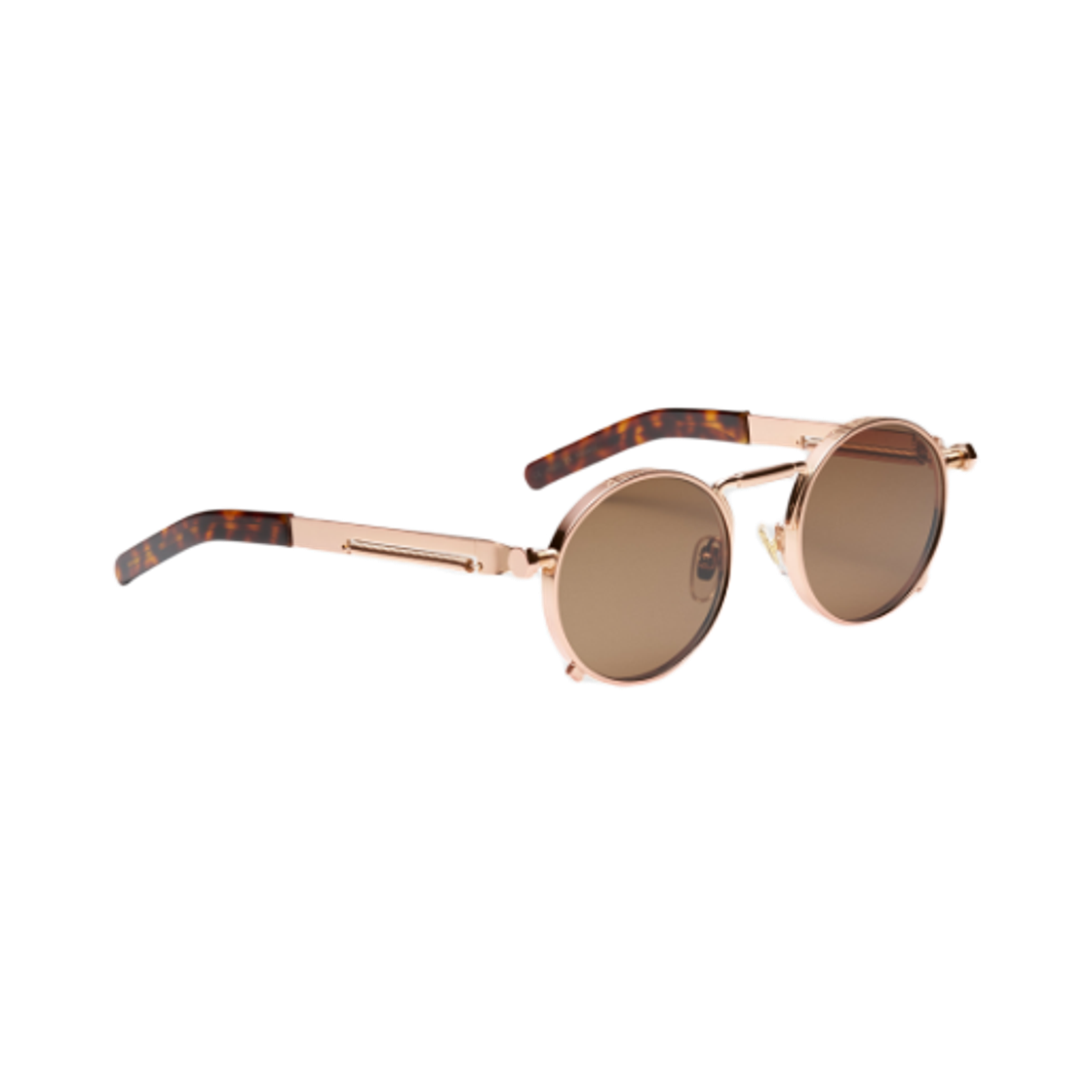 24/30-U-LU008-X055-21 Jean Paul Gaultier The Pink Gold 56-8171 Sunglasses Pink Gold Brown Lenses