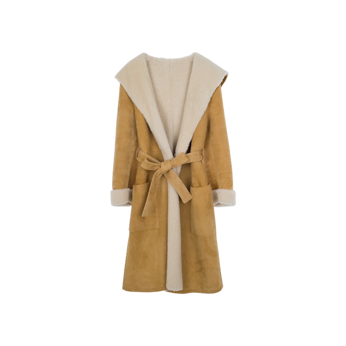 IT3NLHVKFWW2 Dior Reversible Lambskin Robe Coat 36 Beige/Ivory