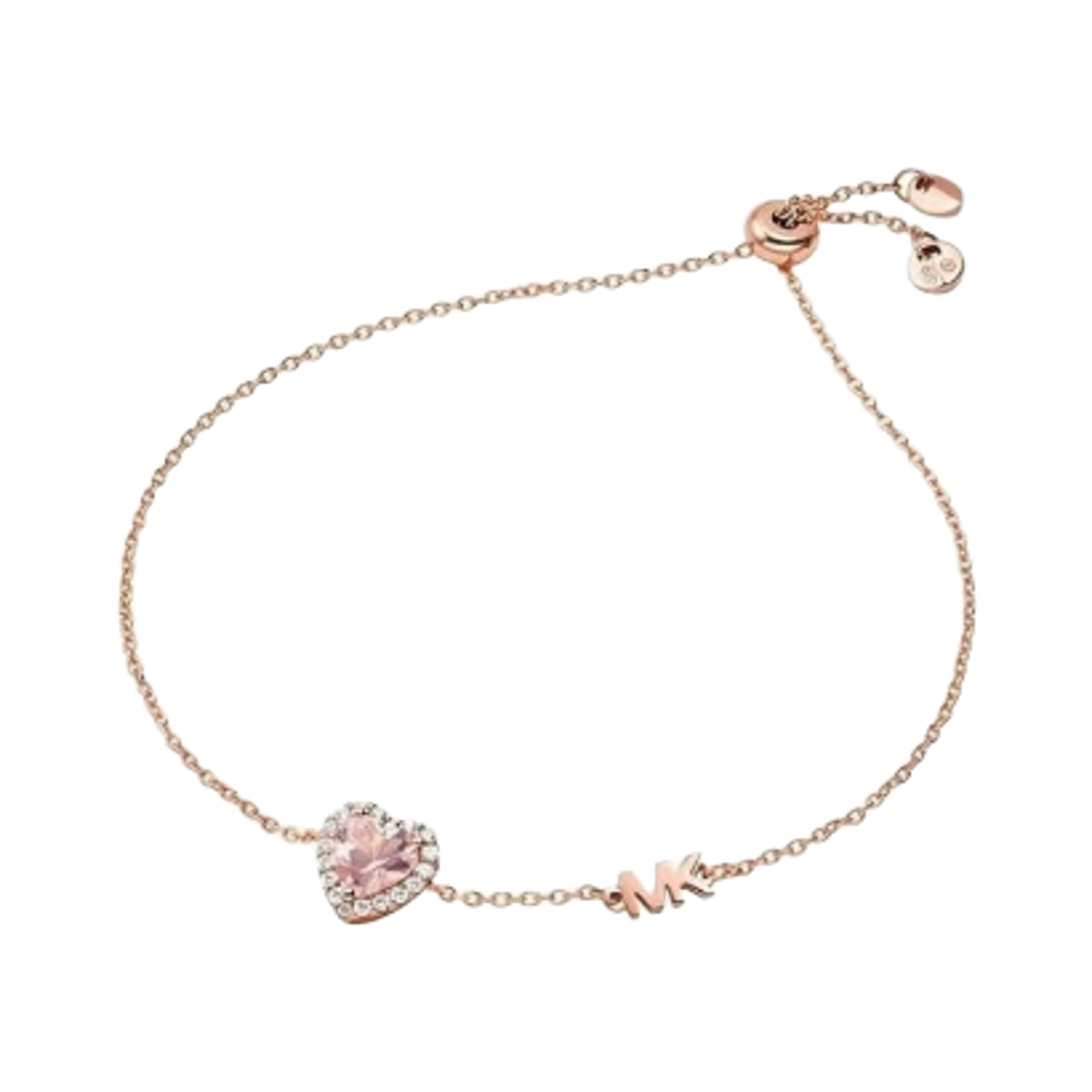 (W) 마이클 코어스 스털링 실버 토글 브레이슬릿 로즈 골드 플래팅((W) Michael Kors Sterling Silver Toggle Bracelet Rose Gold Plated)