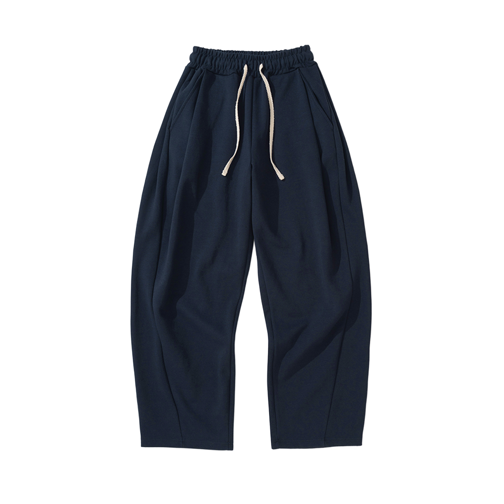 니티드 커브드 트레이닝 팬츠 네이비(Knitted Curved Training Pants Navy)