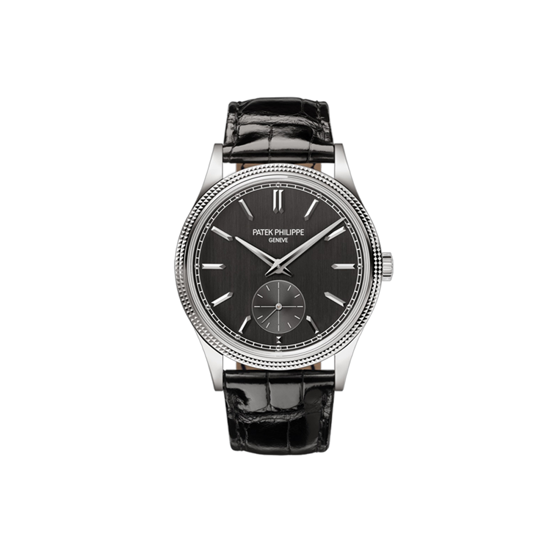 ITMJDQD8OT9H Patek Philippe Calatrava 39-6119G-001 Gray Bar, Dot No. 6447