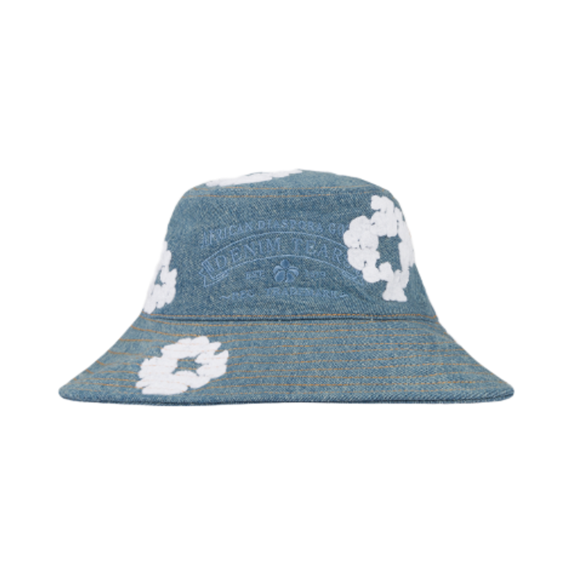 - Denim Tears Denim Cotton Wreath Bucket Hat Light Wash