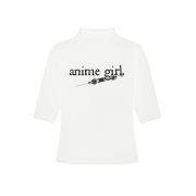 [KREAM 단독] Bonnae Anime Mock Neck Top White