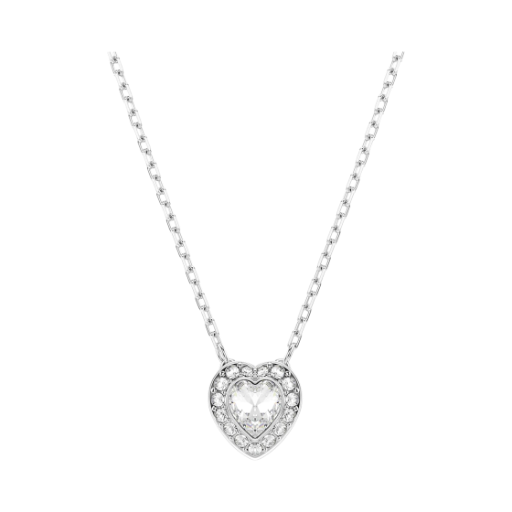 5720852 (W) Swarovski x Ariana Grande Pendant Mixed Cut Heart White Rhodium Plated