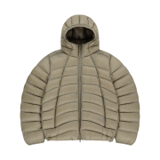 Sunlove Hooded Fly Light Down Jacket Stone