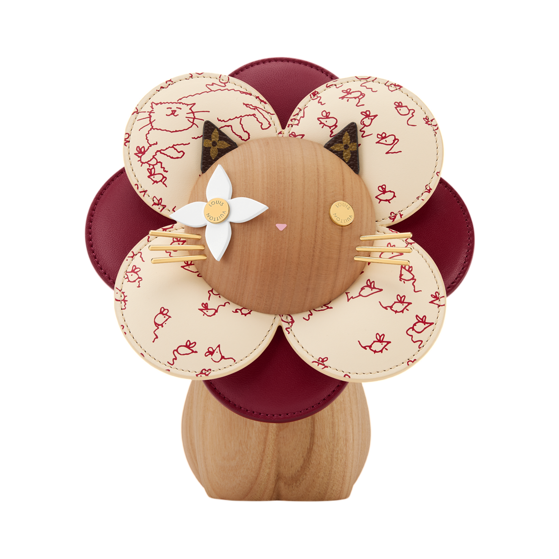 GI1402 Louis Vuitton Petula Cat Red