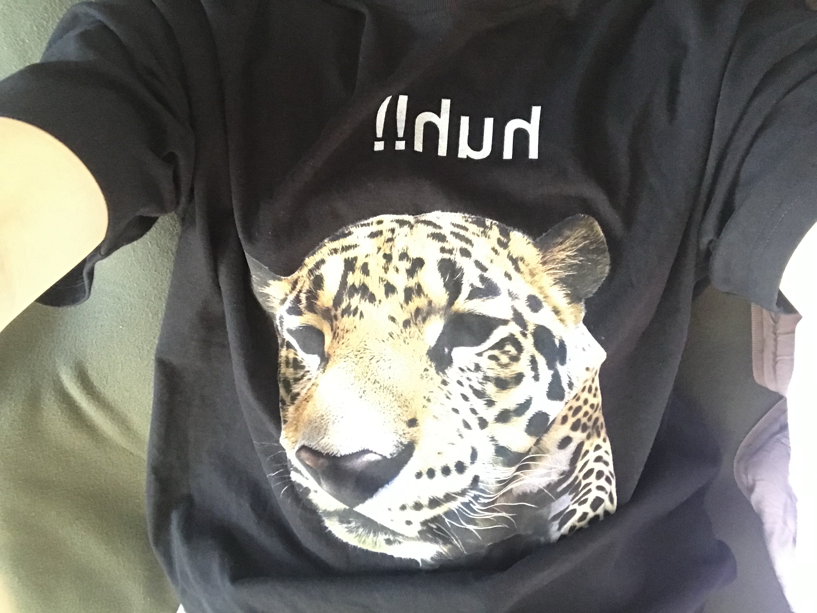 Suade Huh Tee Black 착용 스타일