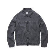 Polyteru Linen Trucker Jacket Blue