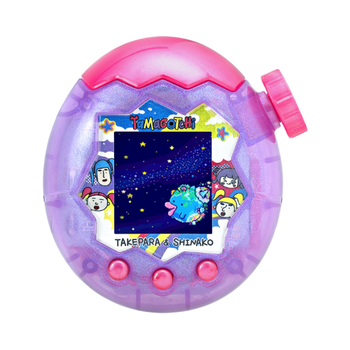 다마고치 파라다이스 퍼플 스카이 타케시타 파라다이스 & 시나코 스페셜 세트(Tamagotchi Paradise Purple Sky Takeshita Paradise & Shinako Special Set)