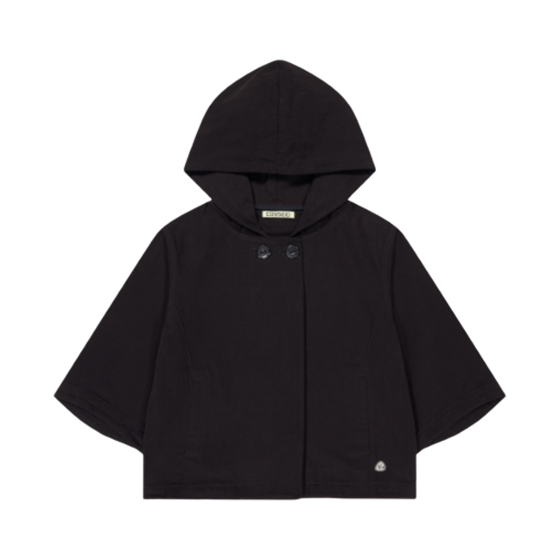 (W) 코이세이오 후드 카프리 자켓 블랙((W) Coyseio Hooded Capri Jacket Black)