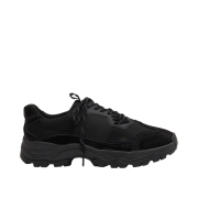 [6% 적립] NegativeThree Curved Lace Sneakers Black