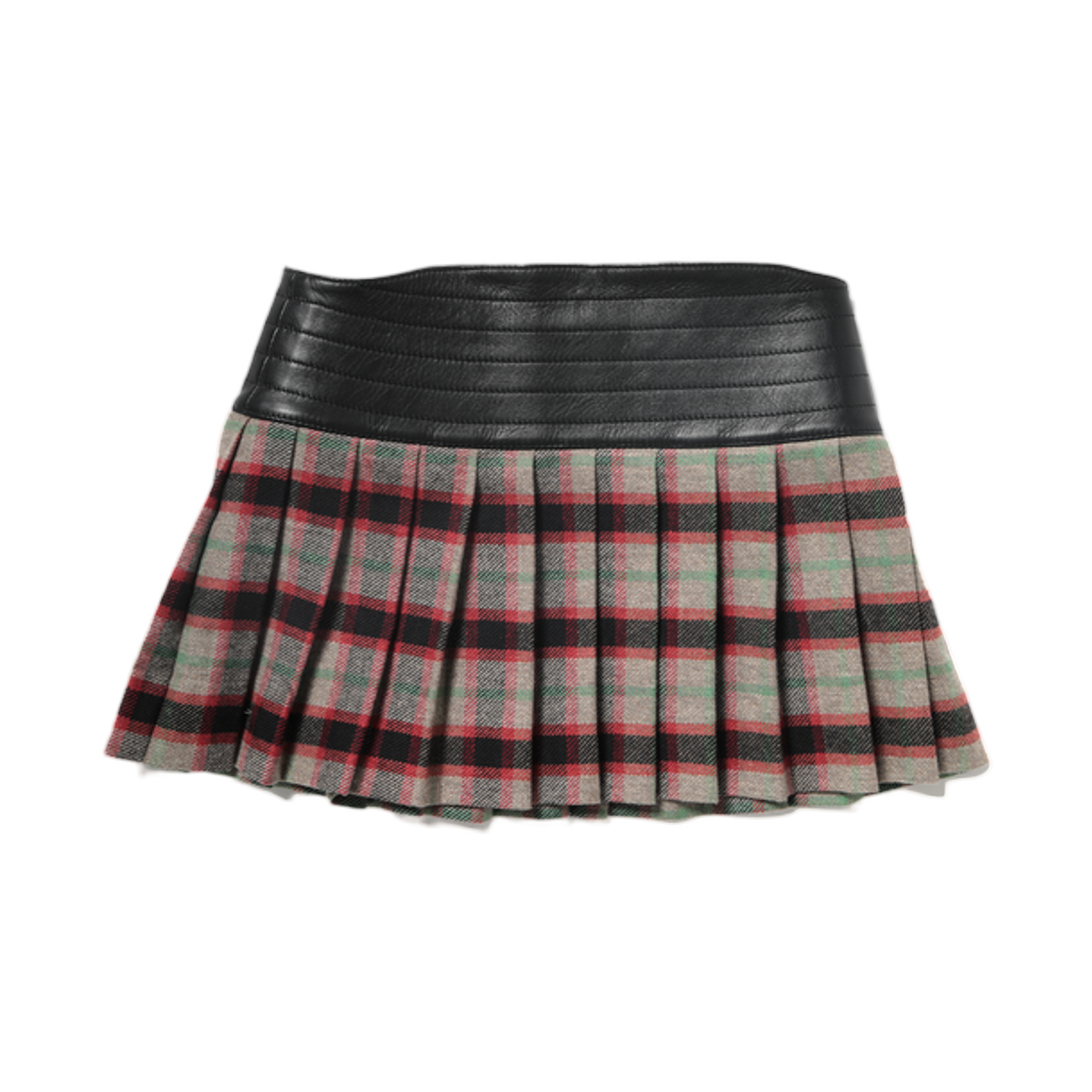 (W) 앙팡 리쉬 데프리메 도그 리스트렝트 스커트 블랙 화이트 멀티((W) Enfants Riches Deprimes Dog in Restraint Skirt Black White Multi) - 2