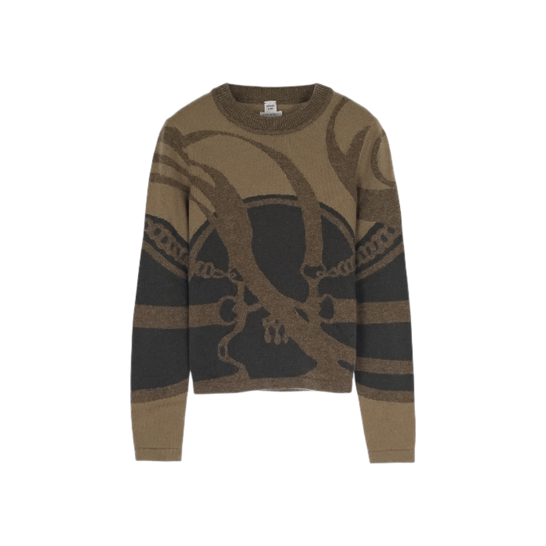 IT8LCIF7P97T Hermes Intarsia Cashmere Pullover 38 Vert Gobie