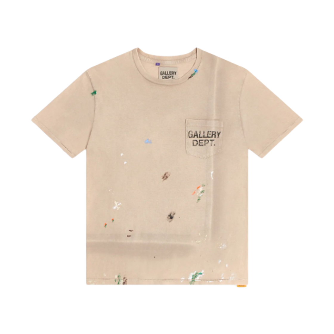 VLTP-1043 Gallery Dept. Vintage Logo Painted T-Shirt Taupe