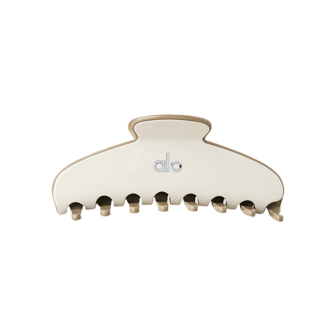 A0734U (W) Alo Yoga Outline Claw Clip Bone Light Cocoa
