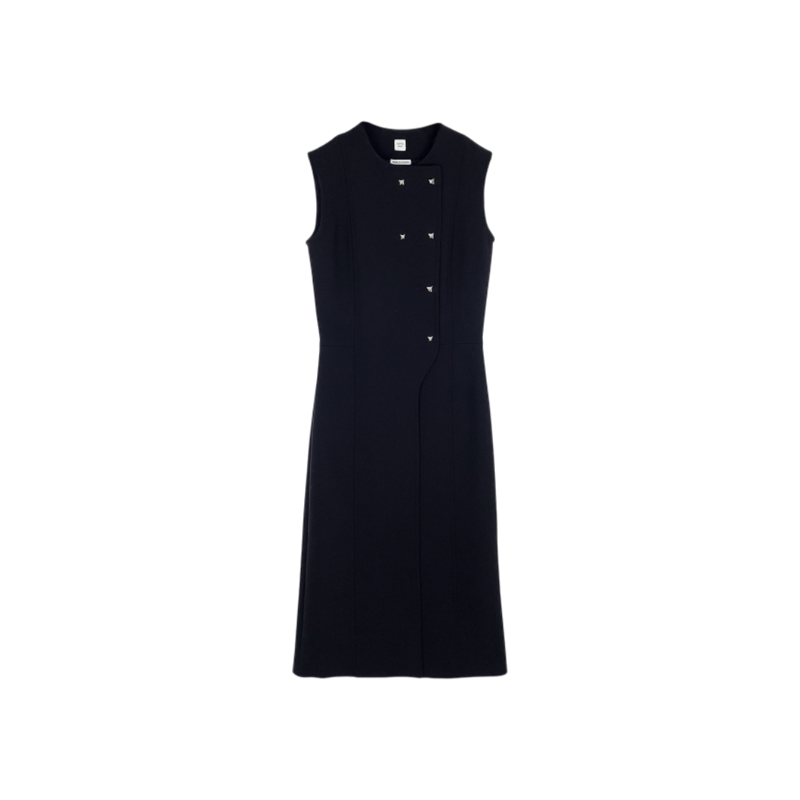 ITDB8KKBMFPE Medor Decorative Long Vest Black 34