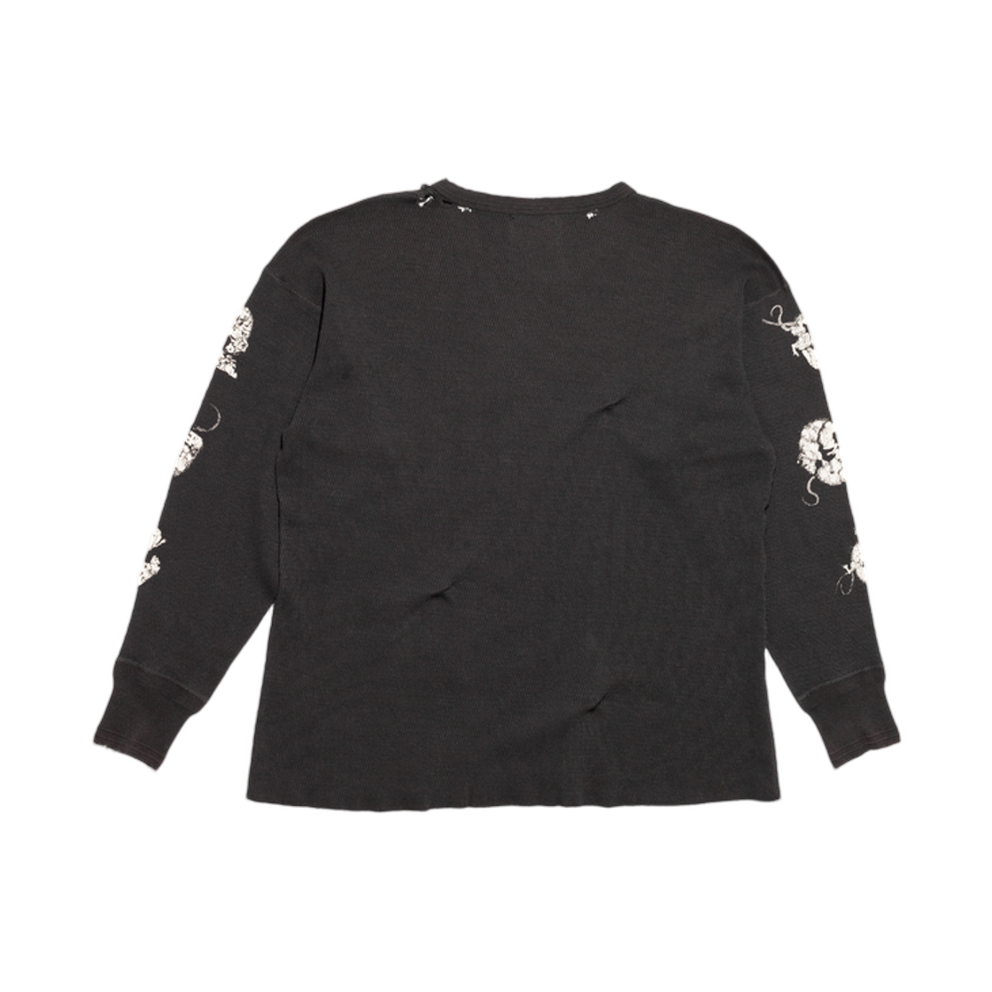 앙팡 리쉬 데프리메 랫츠 브리드 디스트레스드 써멀 롱 슬리브 차콜(Enfants Riches Deprimes Rats Breed Distressed Thermal Long Sleeve Charcoal) - 2