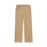 Auralee Washed Finx Chino Belted Pants Camel Brown - 25SS