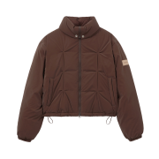 SATUR W Orta 2-Way Collar Duck Down Padding Brown