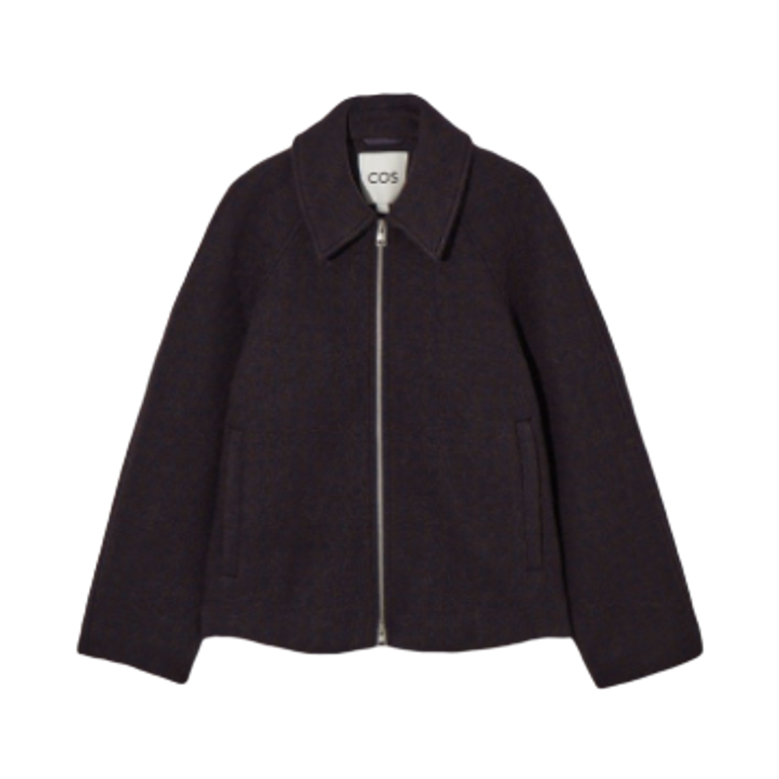 (W) 코스 오버사이즈 보일드 울 자켓 네이비((W) COS Oversized Boiled Wool Jacket Navy)